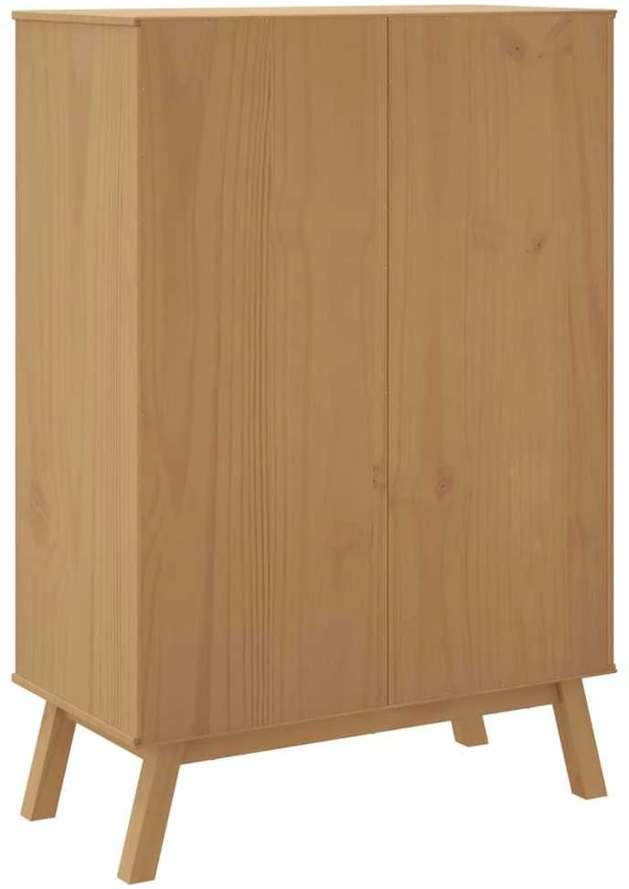 Komoda OLDEN, ruda, 85x43x125cm, pušies medienos masyvas