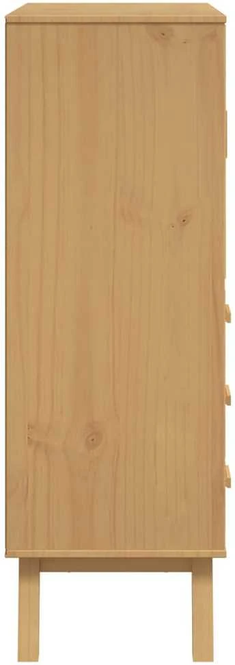 Komoda OLDEN, ruda, 85x43x125cm, pušies medienos masyvas
