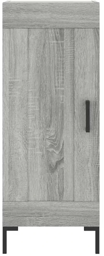 Komoda, pilkos ąžuolo spalvos, 34,5x34x180cm, apdirbta mediena