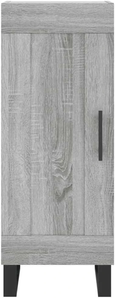 Komoda, pilkos ąžuolo spalvos, 34,5x34x180cm, apdirbta mediena