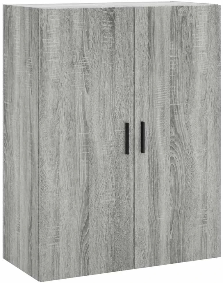 Komoda, pilkos ąžuolo spalvos, 69,5x34x180cm, apdirbta mediena