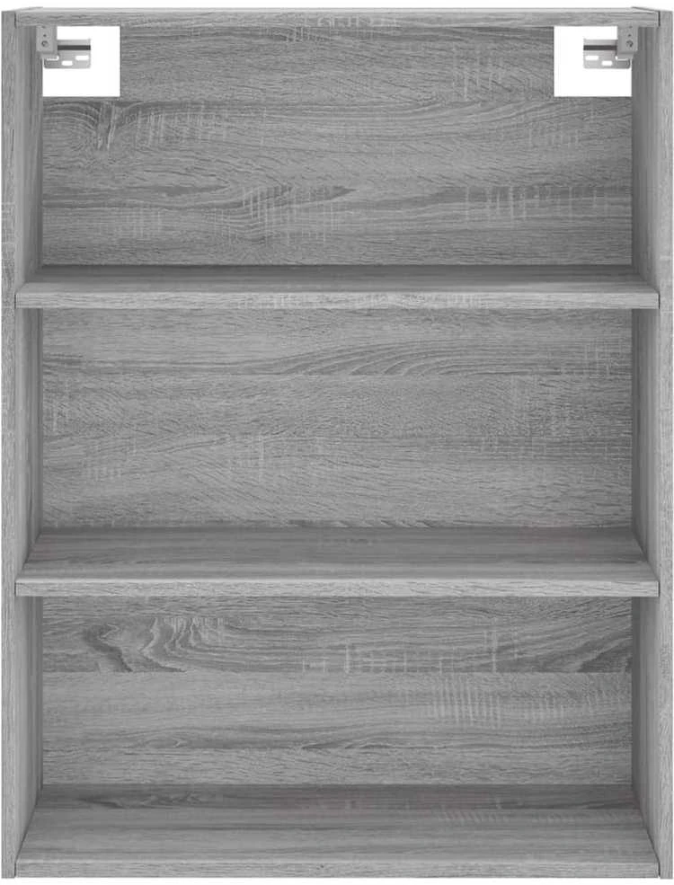 Komoda, pilkos ąžuolo spalvos, 69,5x34x180cm, apdirbta mediena