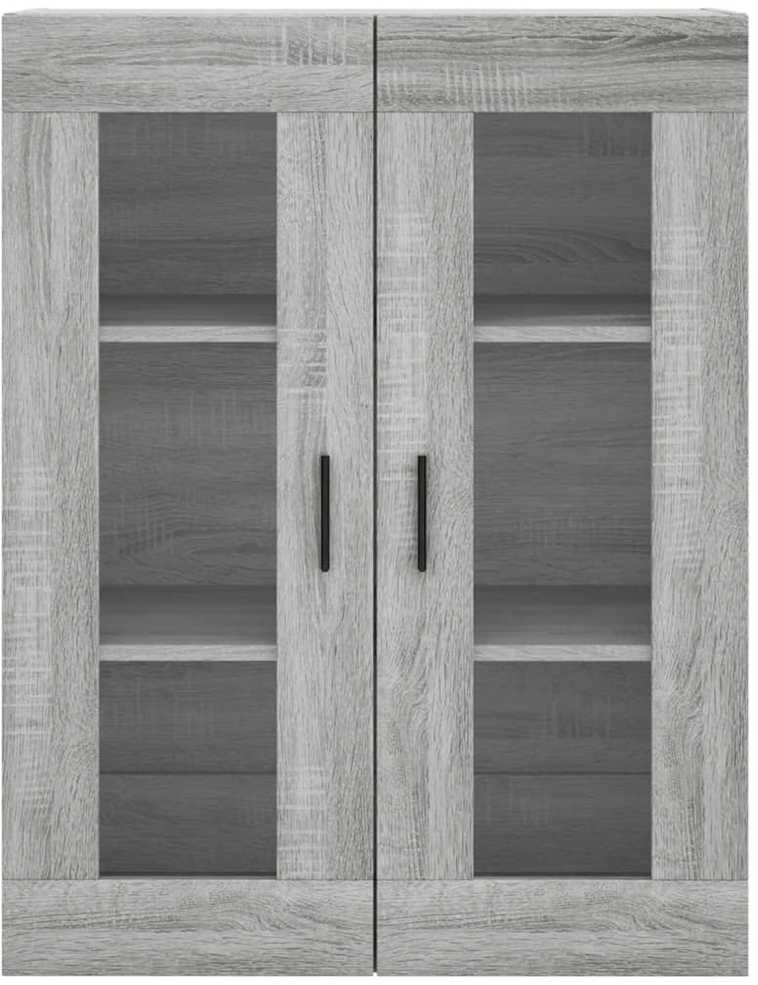 Komoda, pilkos ąžuolo spalvos, 69,5x34x180cm, apdirbta mediena