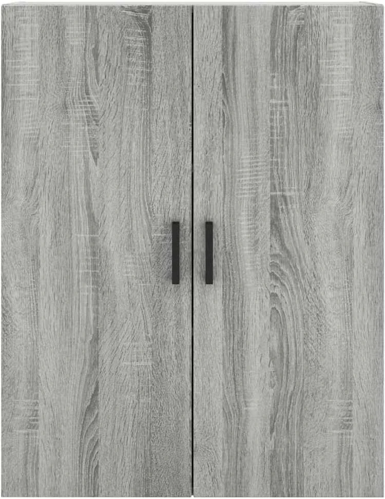 Komoda, pilkos ąžuolo spalvos, 69,5x34x180cm, apdirbta mediena