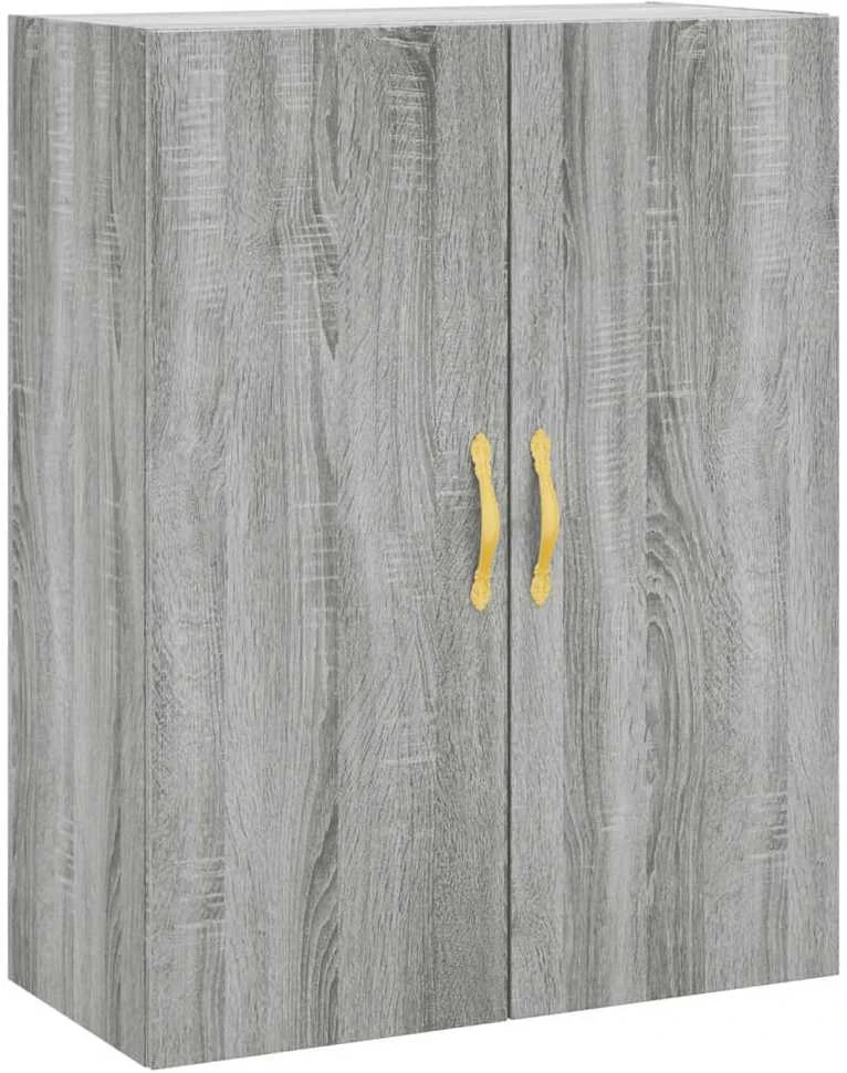 Komoda, pilkos ąžuolo spalvos, 69,5x34x180cm, apdirbta mediena