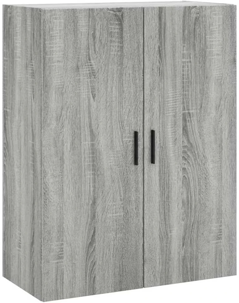 Komoda, pilkos ąžuolo spalvos, 69,5x34x180cm, apdirbta mediena