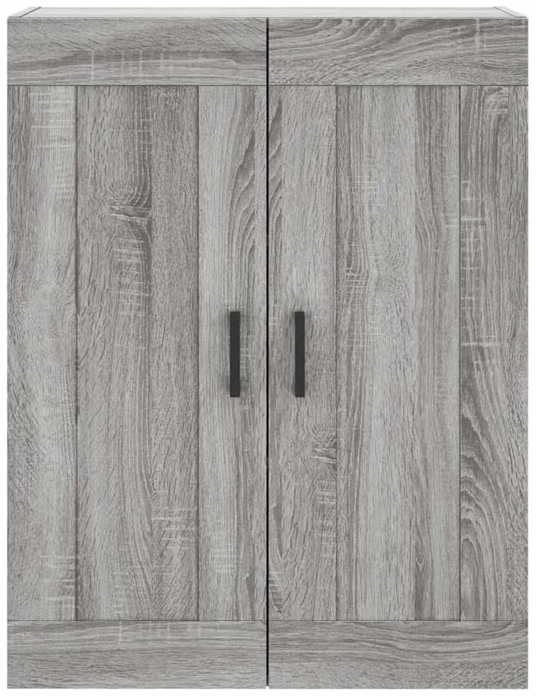 Komoda, pilkos ąžuolo spalvos, 69,5x34x180cm, apdirbta mediena