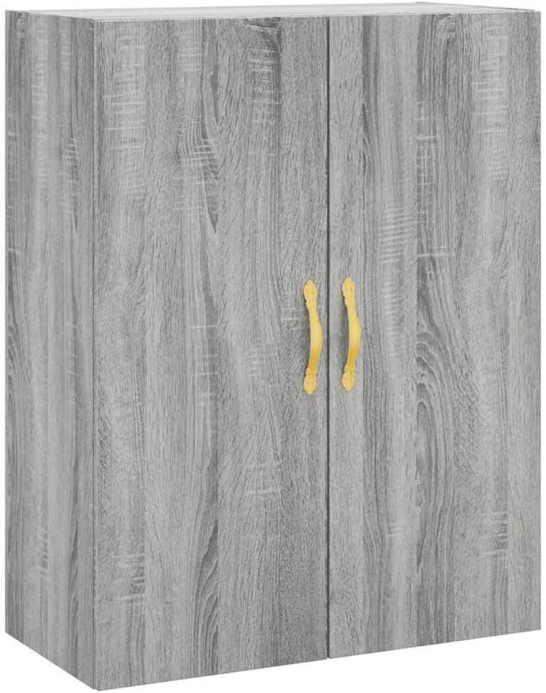 Komoda, pilkos ąžuolo spalvos, 69,5x34x180cm, apdirbta mediena