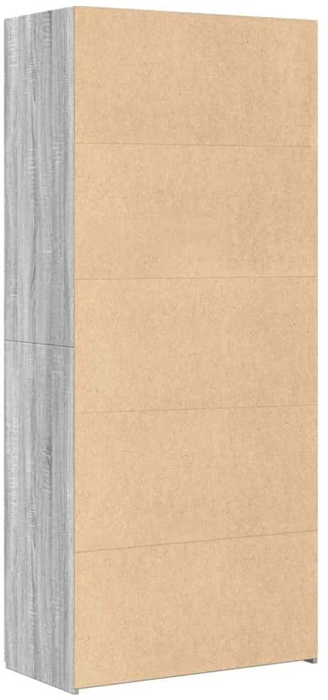 Komoda, pilkos ąžuolo spalvos, 80x42,5x185cm, apdirbta mediena
