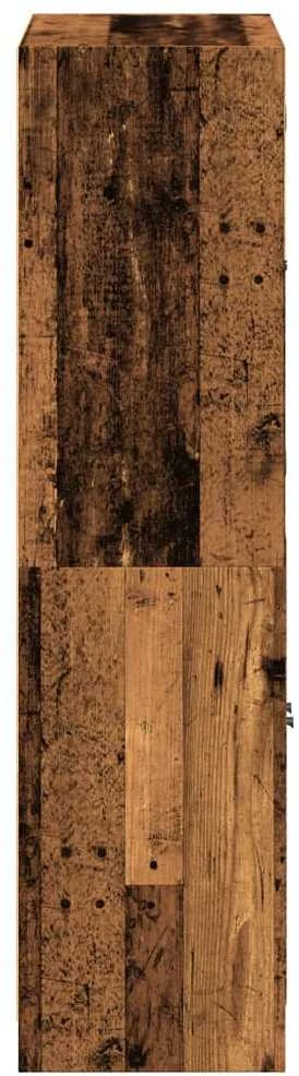 Komoda su durelėmis, medienos, 68x37x142cm, apdirbta mediena