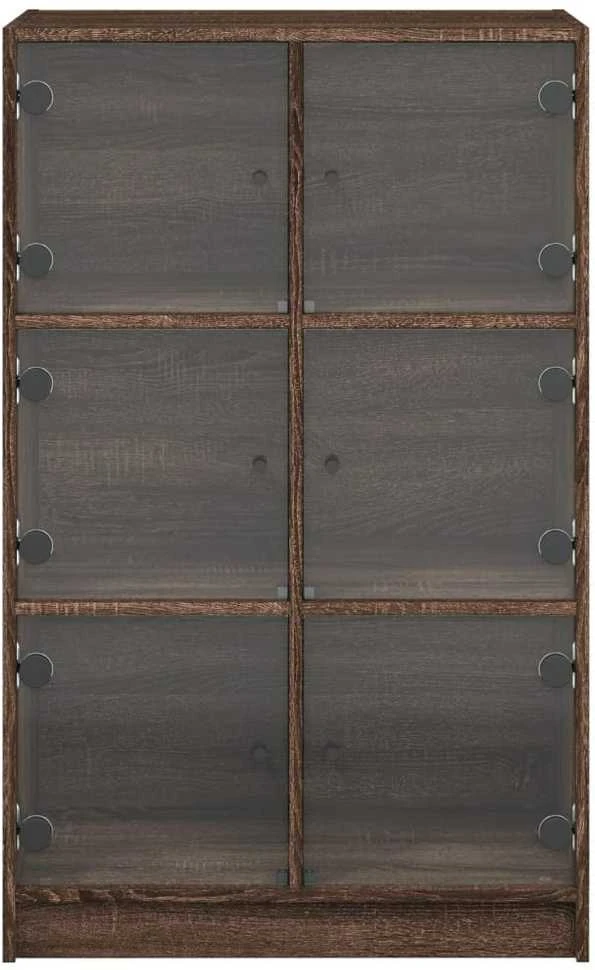 Komoda su durelėmis, ruda ąžuolo, 68x37x109cm, mediena