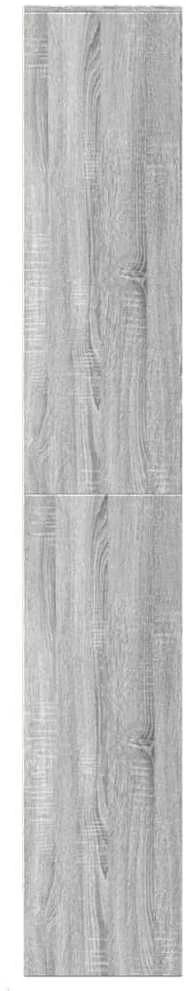 Komoda su LED, pilkos ąžuolo, 69x32,5x200cm, apdirbta mediena