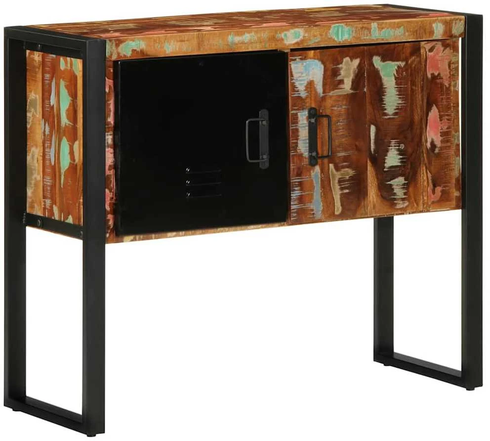 konsolinė spintelė, 90x35x75cm, perdirbtos medienos masyvas