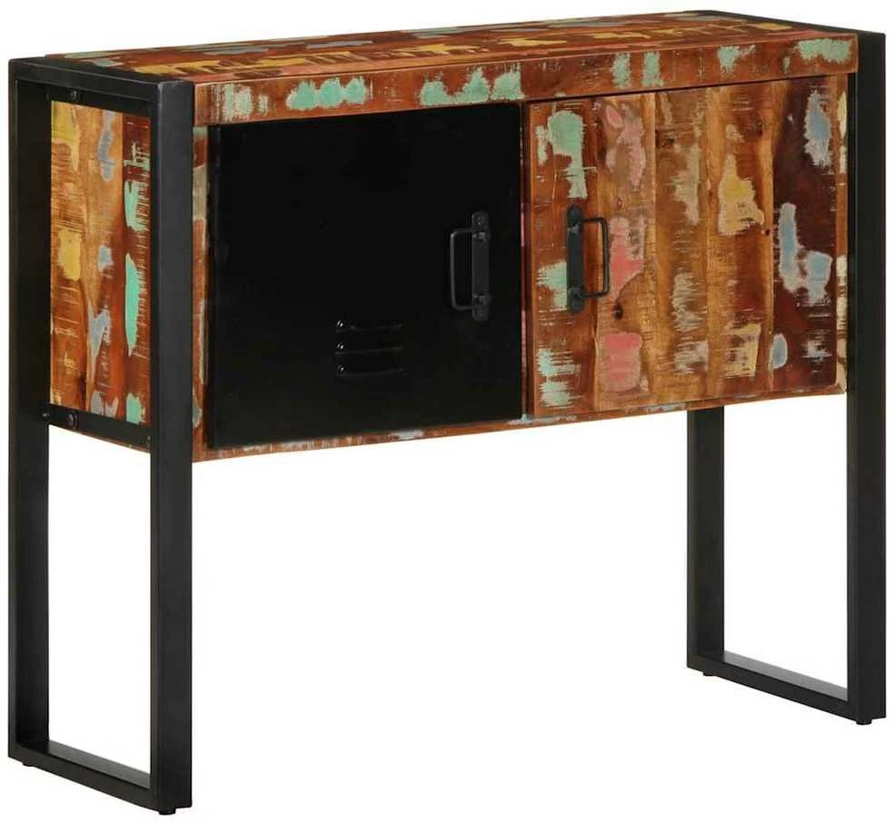 konsolinė spintelė, 90x35x75cm, perdirbtos medienos masyvas