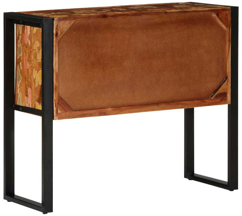 konsolinė spintelė, 90x35x75cm, perdirbtos medienos masyvas