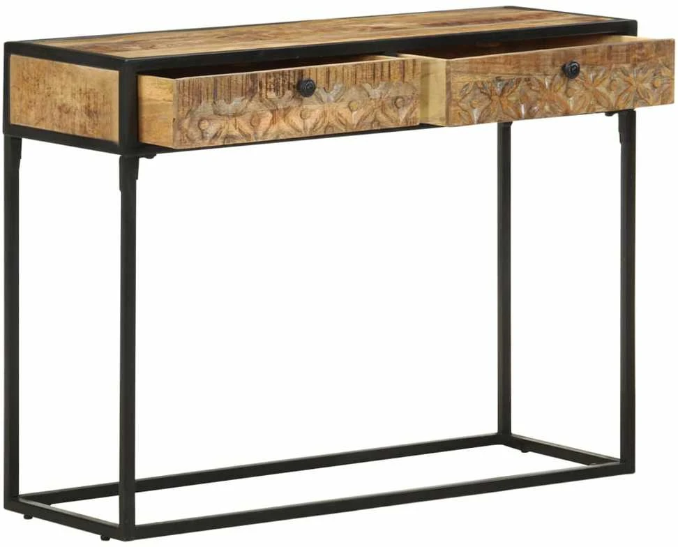 Konsolinis staliukas, 100x35x75cm, mango medienos masyvas