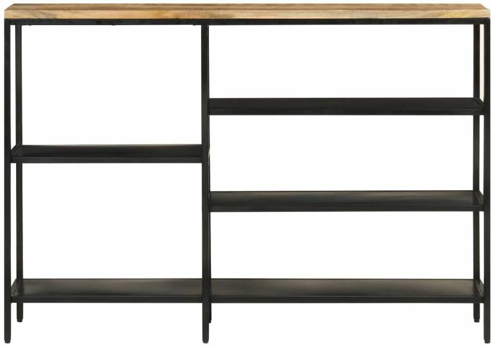 Konsolinis staliukas, 110x30x75cm, mango masyvas ir geležis