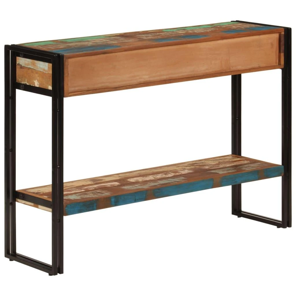 Konsolinis staliukas, 110x30x76cm, perdirbtos medienos masyvas
