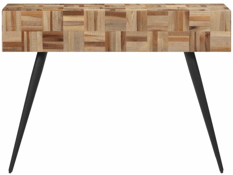Konsolinis staliukas, 110x34x80cm, perdirbta tikmedžio mediena