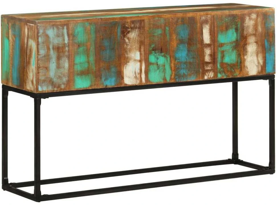 Konsolinis staliukas, 120x30x75 cm, perdirbtos medienos masyvas