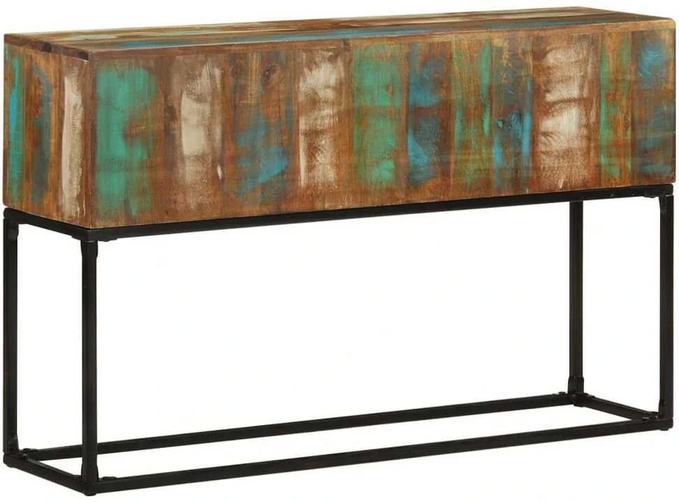 Konsolinis staliukas, 120x30x75 cm, perdirbtos medienos masyvas
