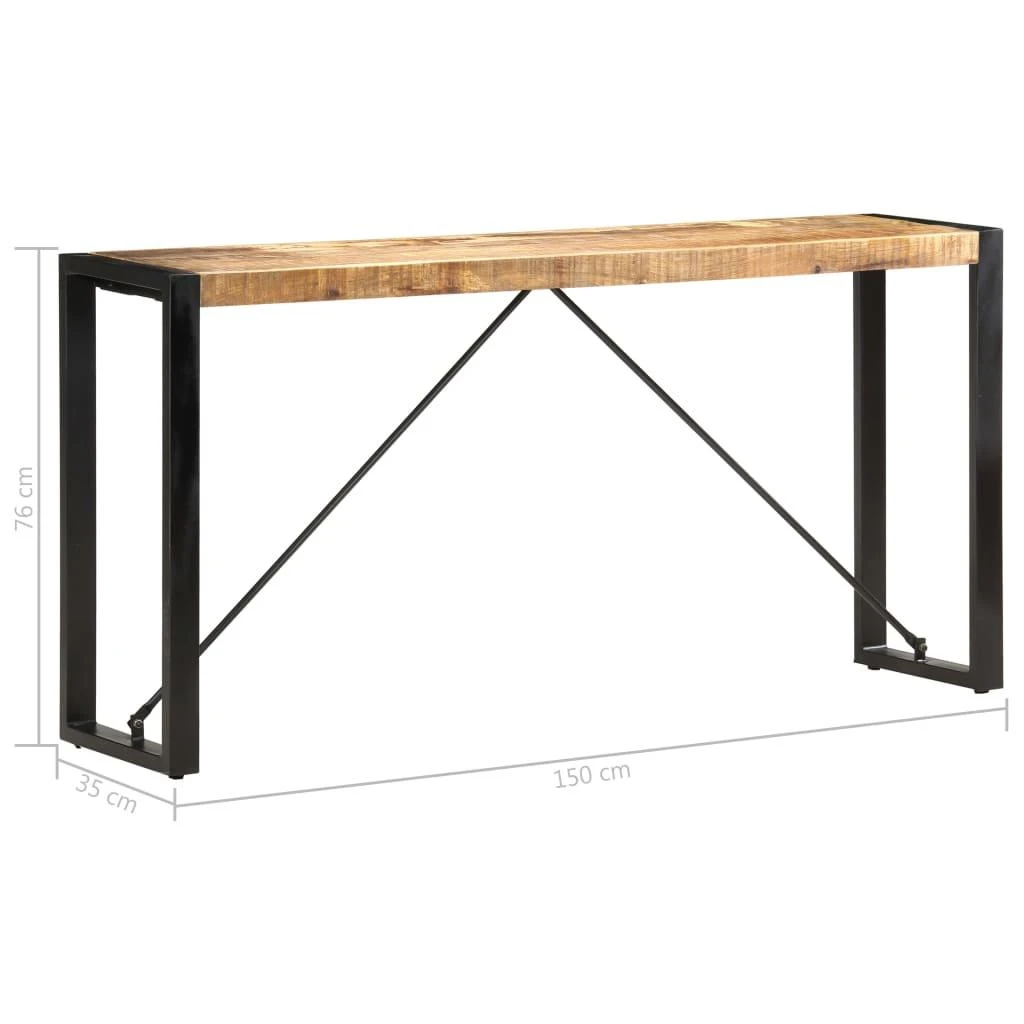 Konsolinis staliukas, 150x35x76cm, mango medienos masyvas