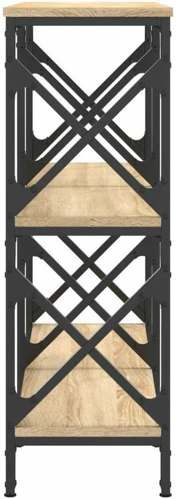 Konsolinis staliukas, ąžuolo, 100x28x80,5cm, apdirbta mediena