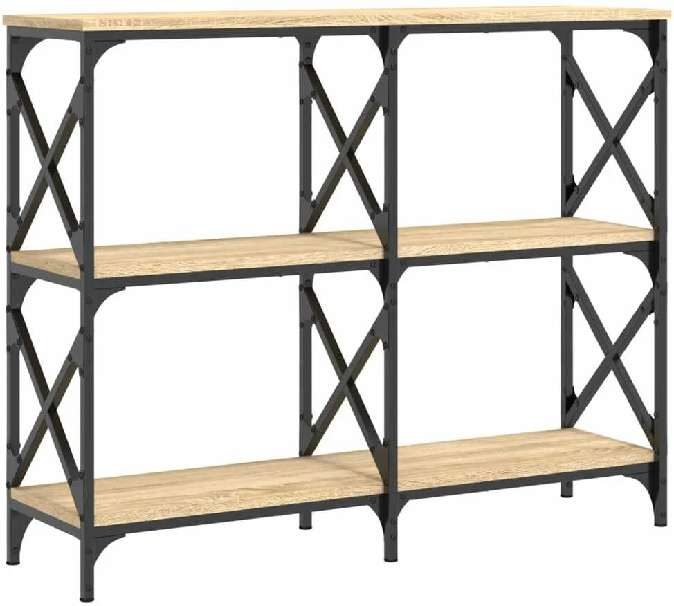 Konsolinis staliukas, ąžuolo, 100x28x80,5cm, apdirbta mediena