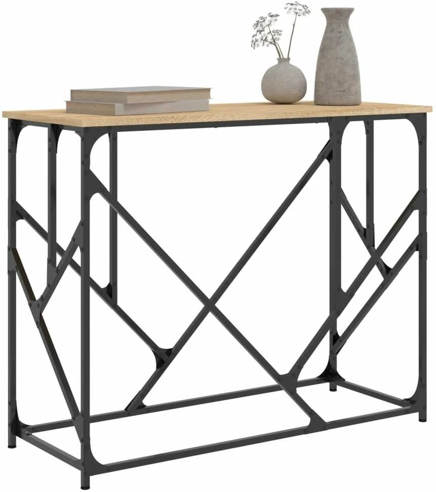 Konsolinis staliukas, ąžuolo, 100x40x80cm, apdirbta mediena