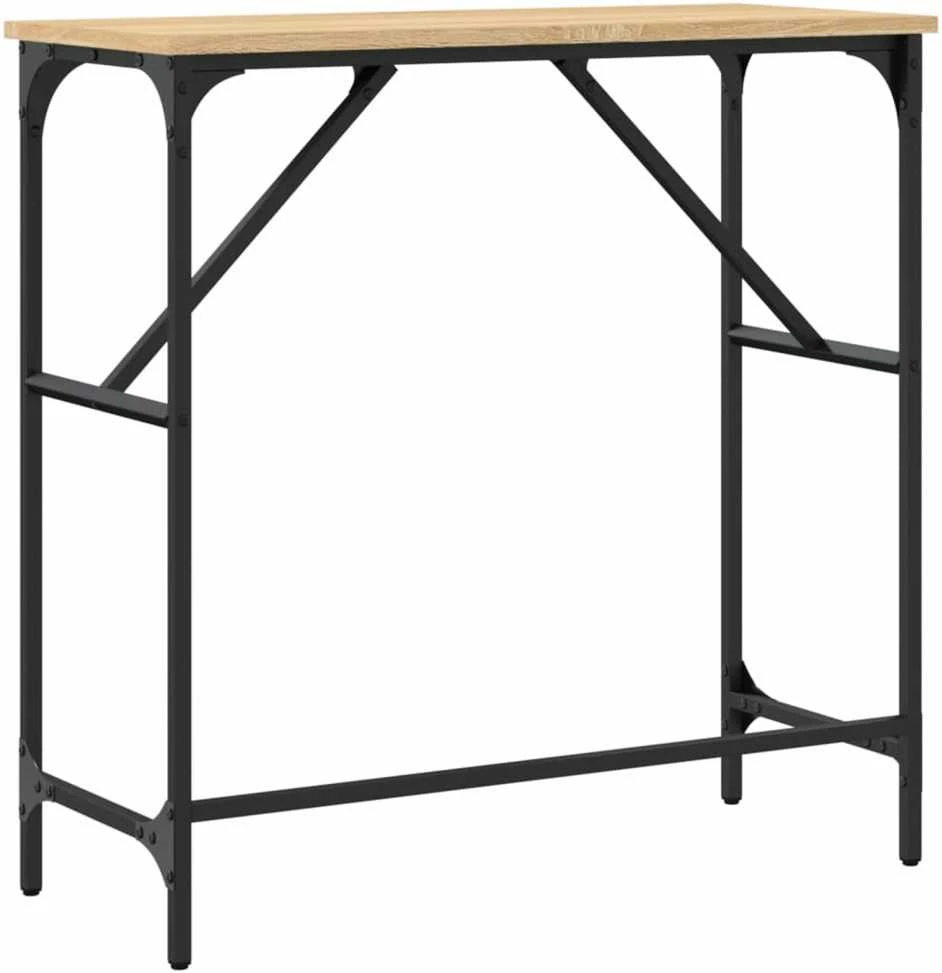 Konsolinis staliukas, ąžuolo, 75x32x75cm, apdirbta mediena