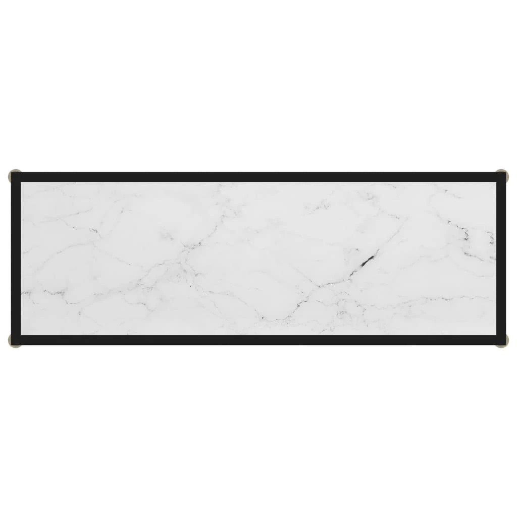 Konsolinis staliukas, baltas, 100x35x75cm, grūdintas stiklas