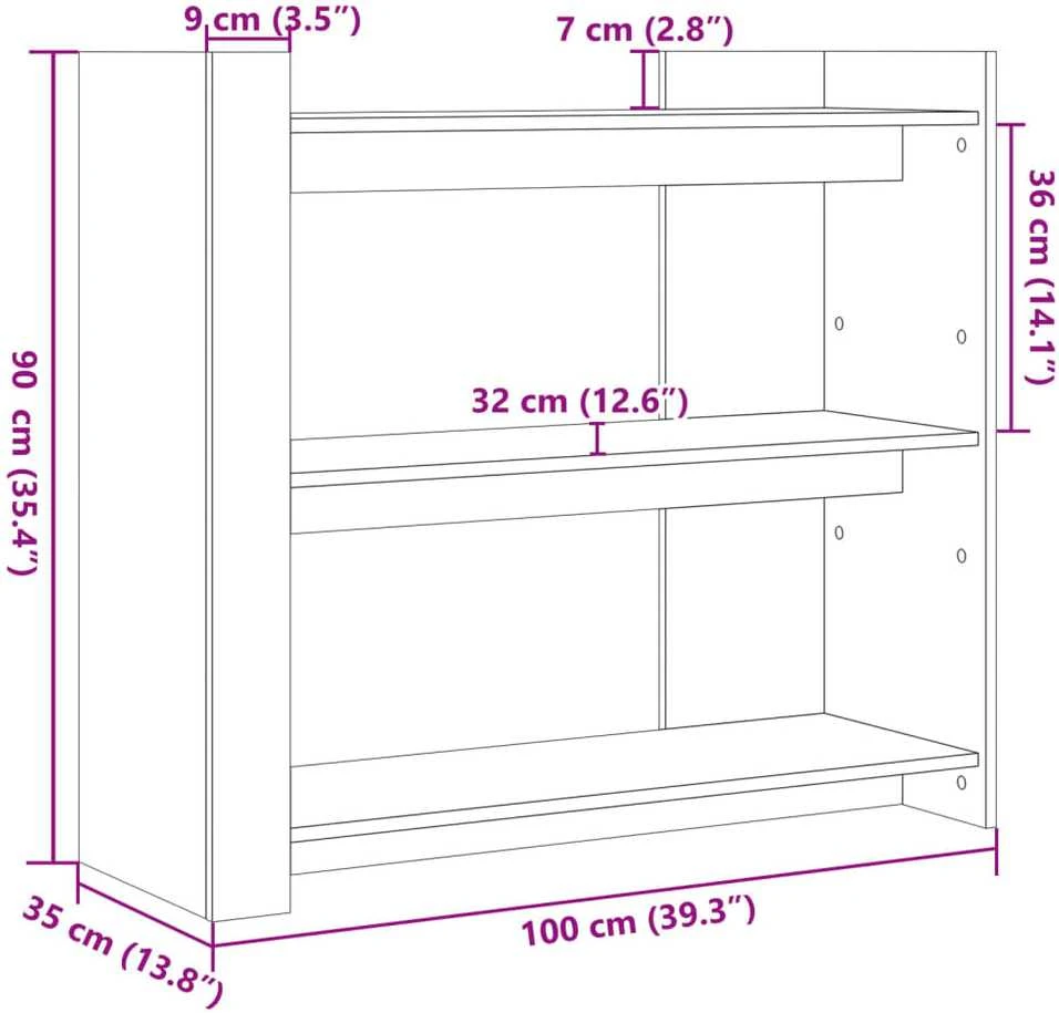 Konsolinis staliukas, baltas, 100x35x90cm, apdirbta mediena