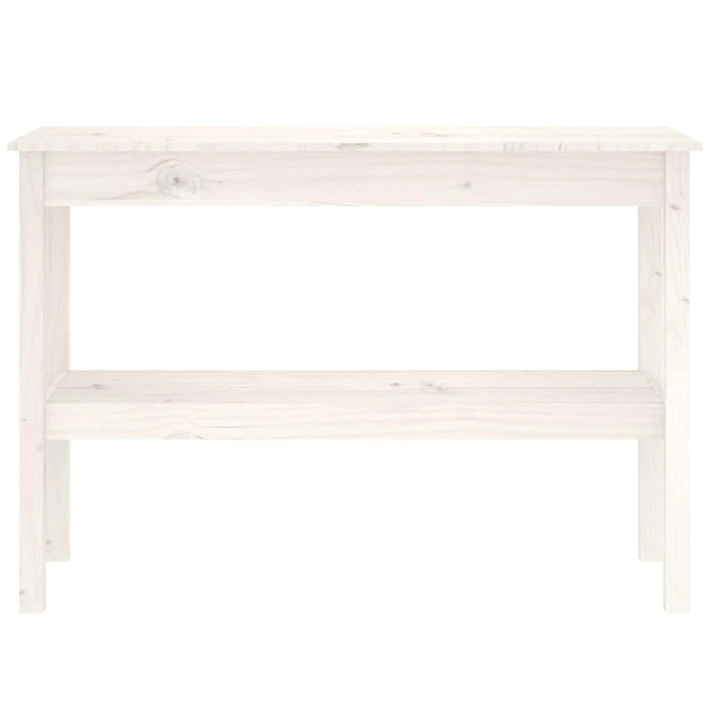 Konsolinis staliukas, baltas, 110x40x75cm, pušies masyvas