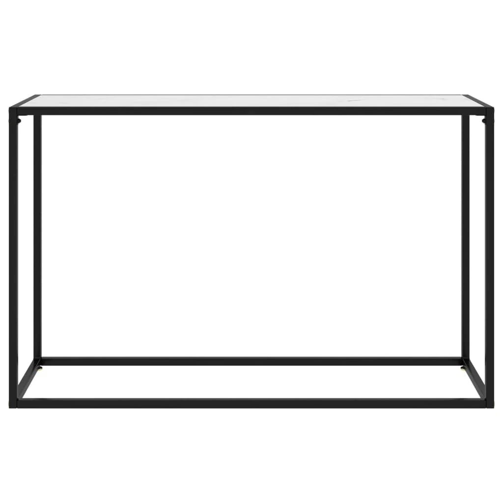 Konsolinis staliukas, baltas, 120x35x75cm, grūdintas stiklas