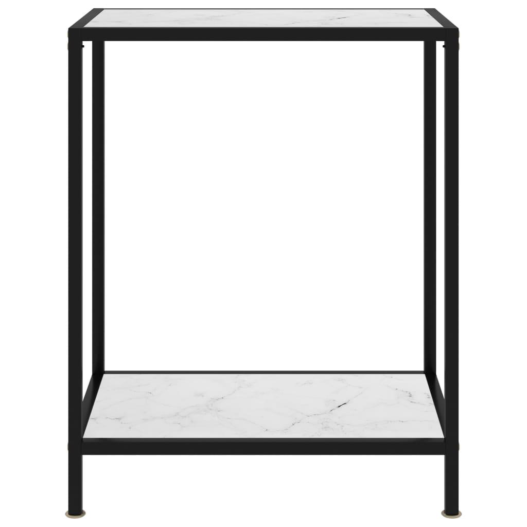 Konsolinis staliukas, baltas, 60x35x75cm, grūdintas stiklas