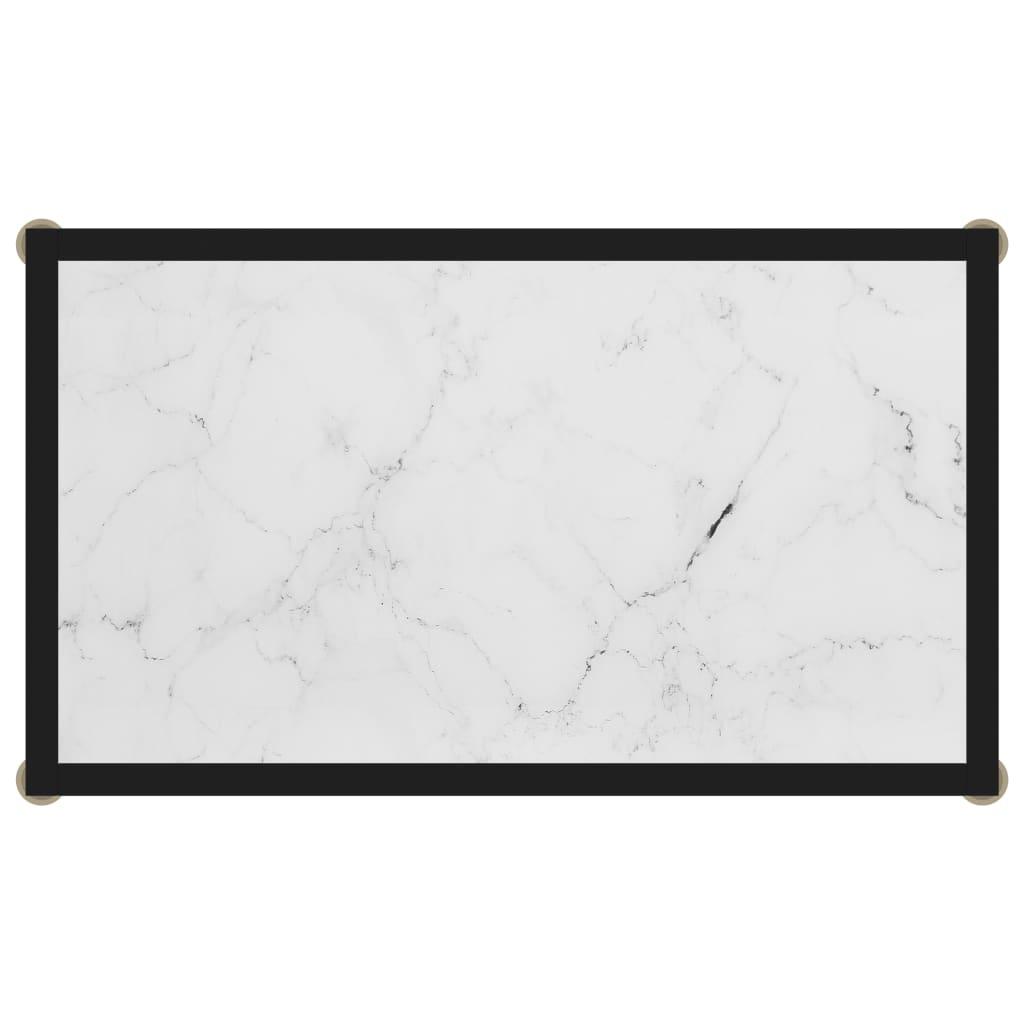 Konsolinis staliukas, baltas, 60x35x75cm, grūdintas stiklas