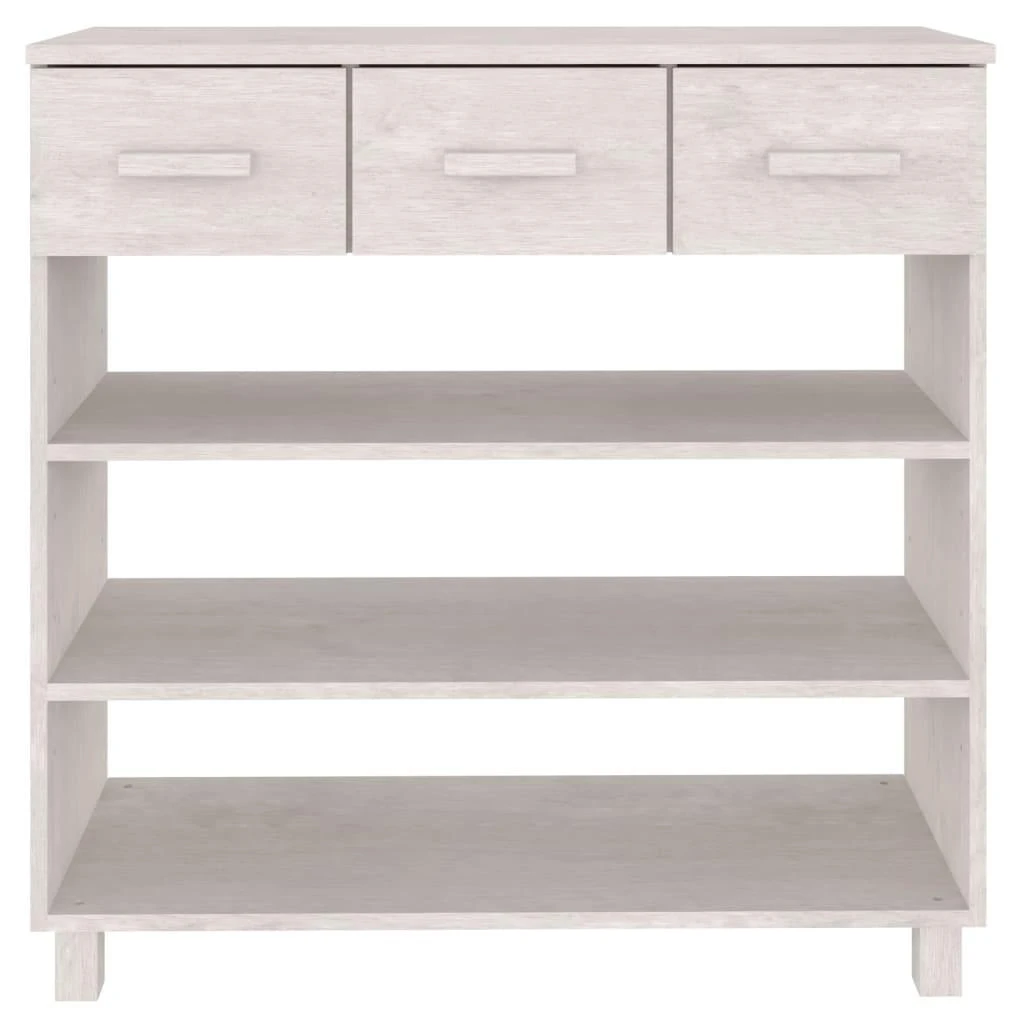 Konsolinis staliukas HAMAR, baltas, 90x35x90cm, pušies masyvas