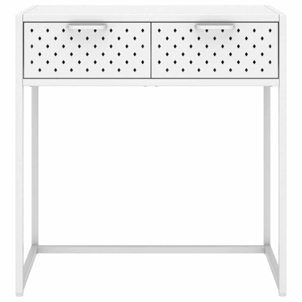 Konsolinis staliukas, baltos spalvos, 72x35x75cm, plienas