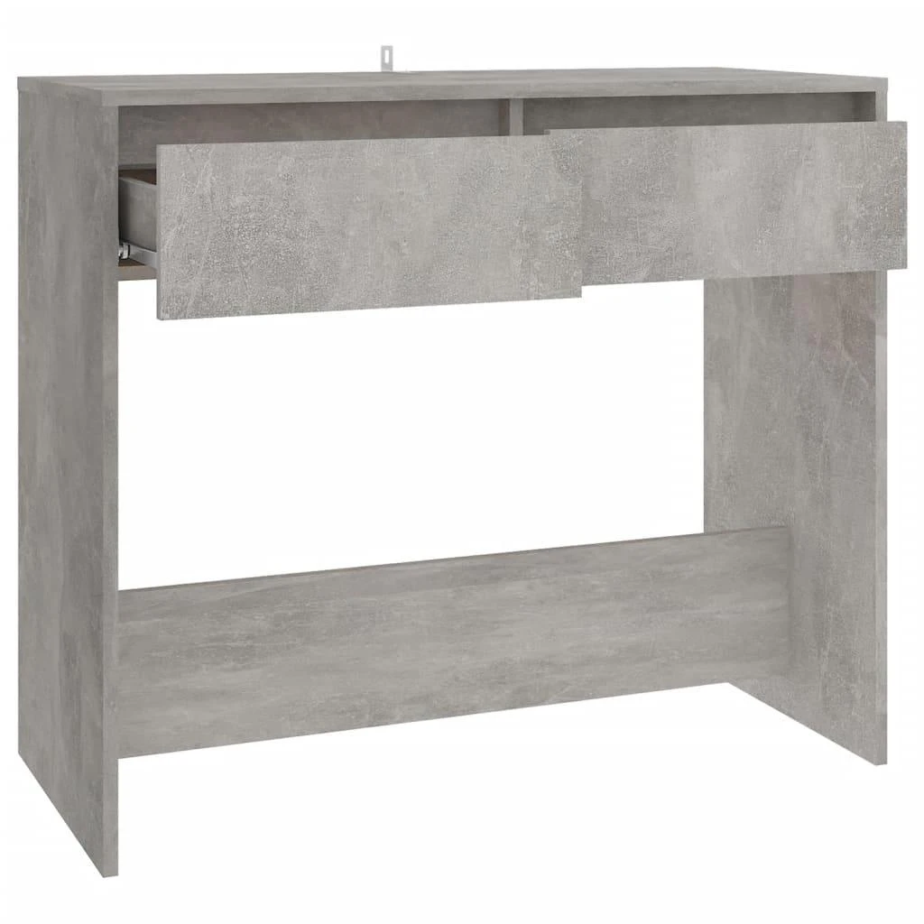 Konsolinis staliukas, betono, 89x41x76,5cm, apdirbta mediena
