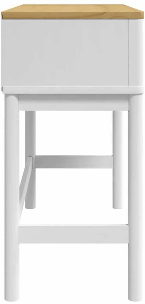 Konsolinis staliukas FLORO, baltas, 89,5x36,5x73cm, pušis