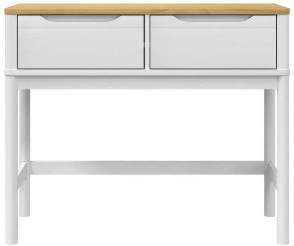 Konsolinis staliukas FLORO, baltas, 89,5x36,5x73cm, pušis
