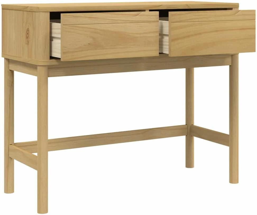 Konsolinis staliukas FLORO, vaško rudas, 89,5x36,5x73cm, pušis