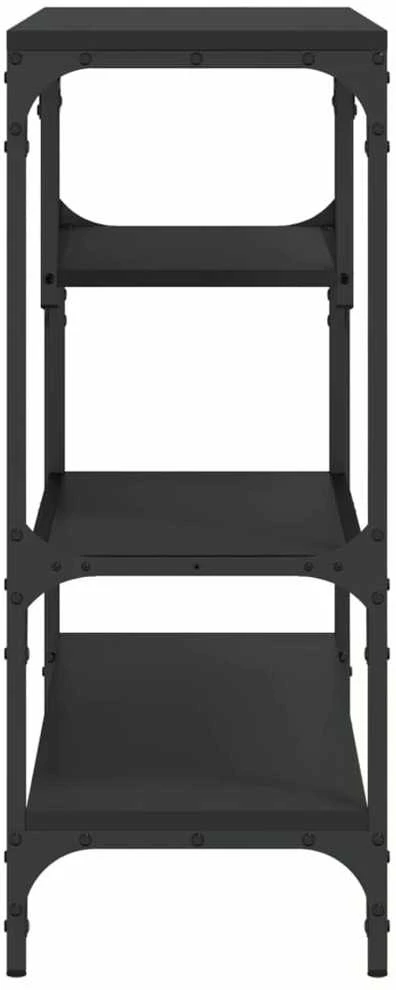 Konsolinis staliukas, juodas, 100x30x75cm, apdirbta mediena
