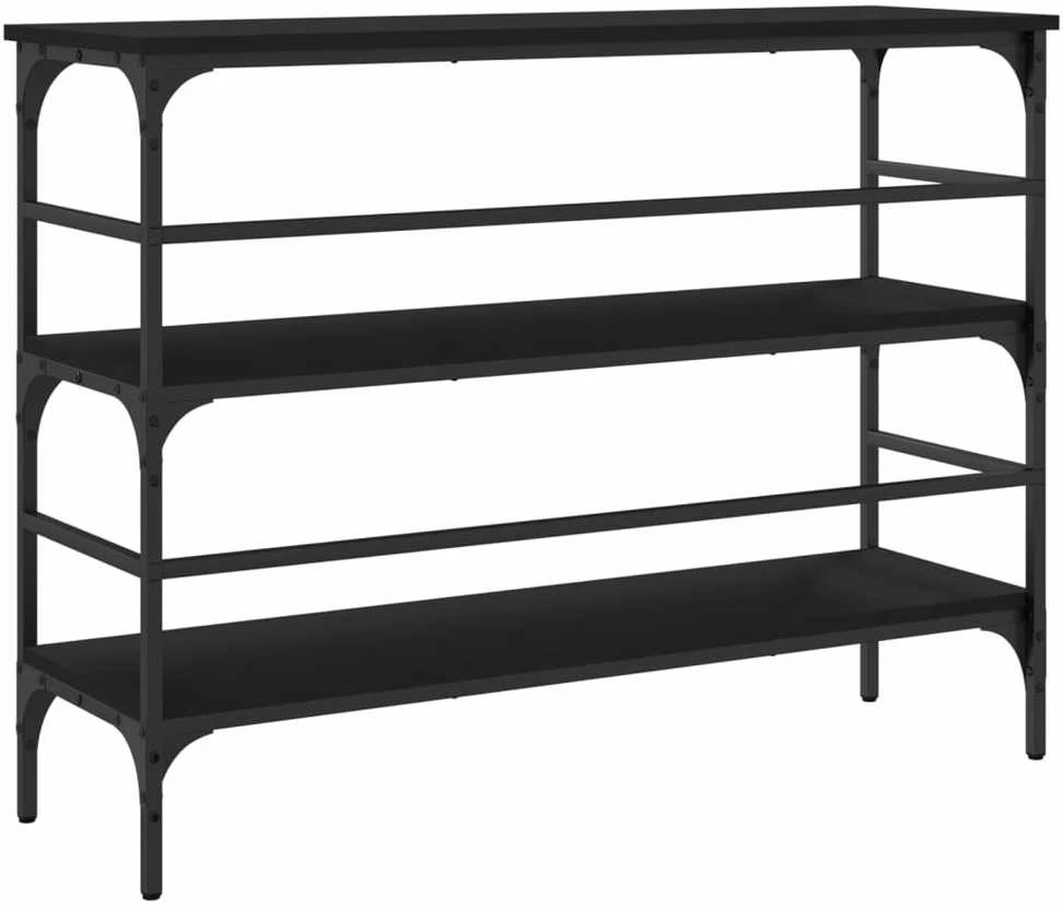Konsolinis staliukas, juodas, 100x32x75cm, apdirbta mediena