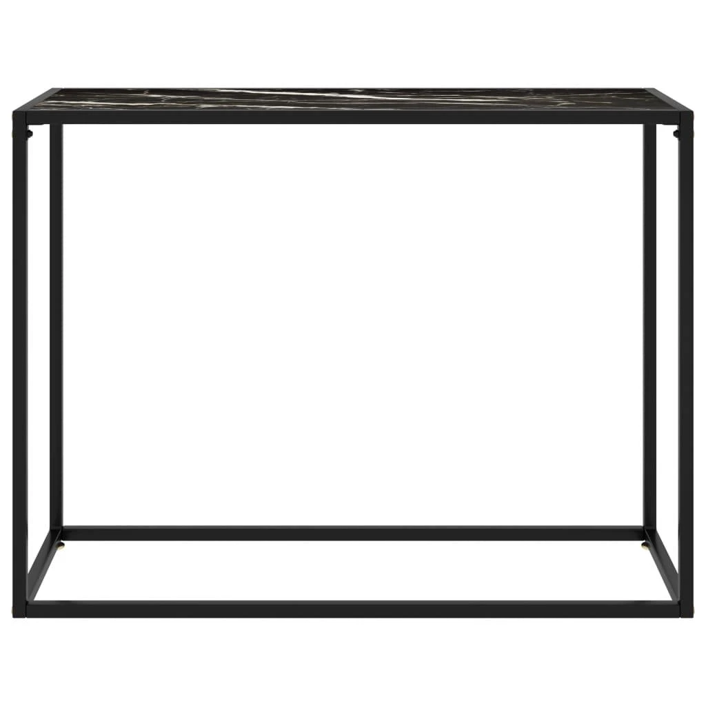 Konsolinis staliukas, juodas, 100x35x75cm, grūdintas stiklas