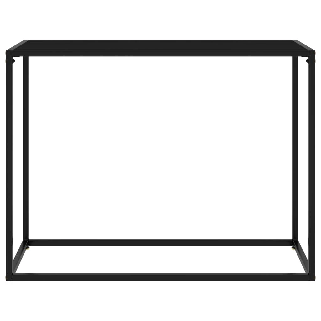 Konsolinis staliukas, juodas, 100x35x75cm, grūdintas stiklas