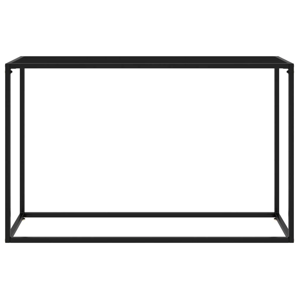 Konsolinis staliukas, juodas, 120x35x75cm, grūdintas stiklas