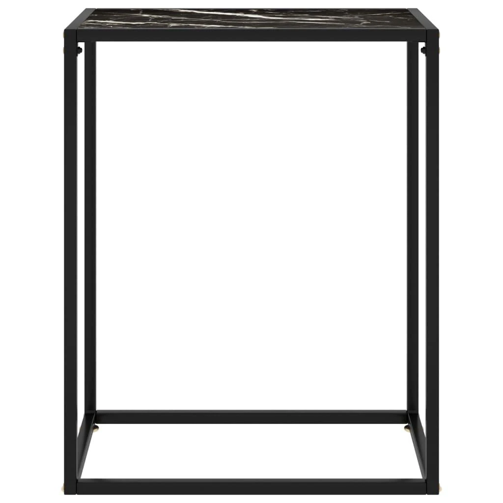 Konsolinis staliukas, juodas, 60x35x75cm, grūdintas stiklas