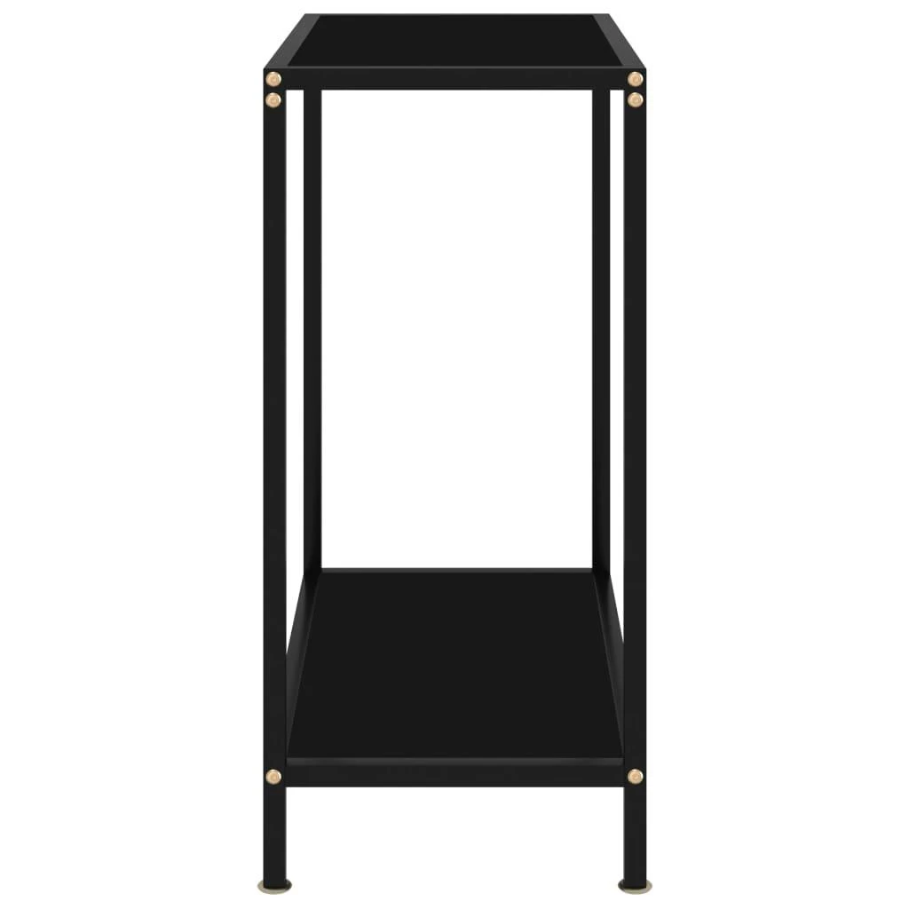 Konsolinis staliukas, juodas, 60x35x75cm, grūdintas stiklas