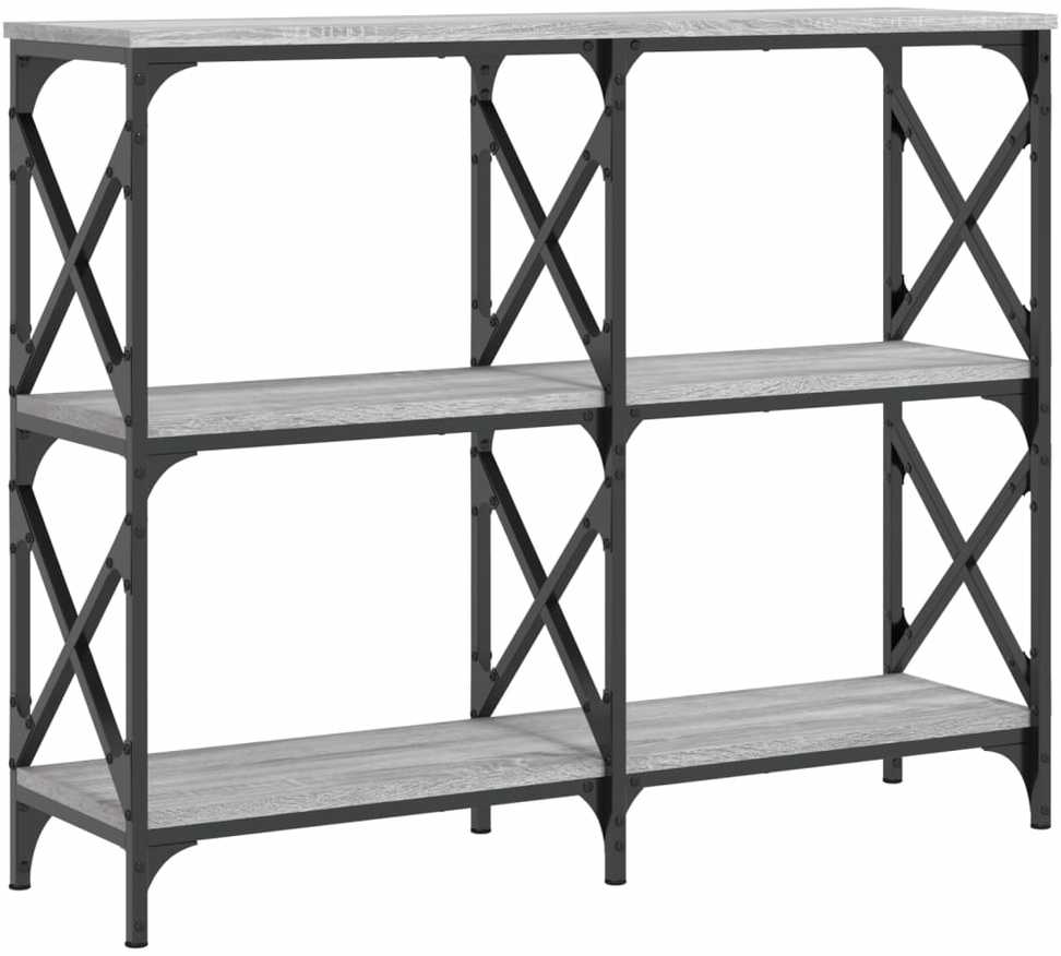 Konsolinis staliukas, pilkas ąžuolo, 100x28x80,5cm, mediena